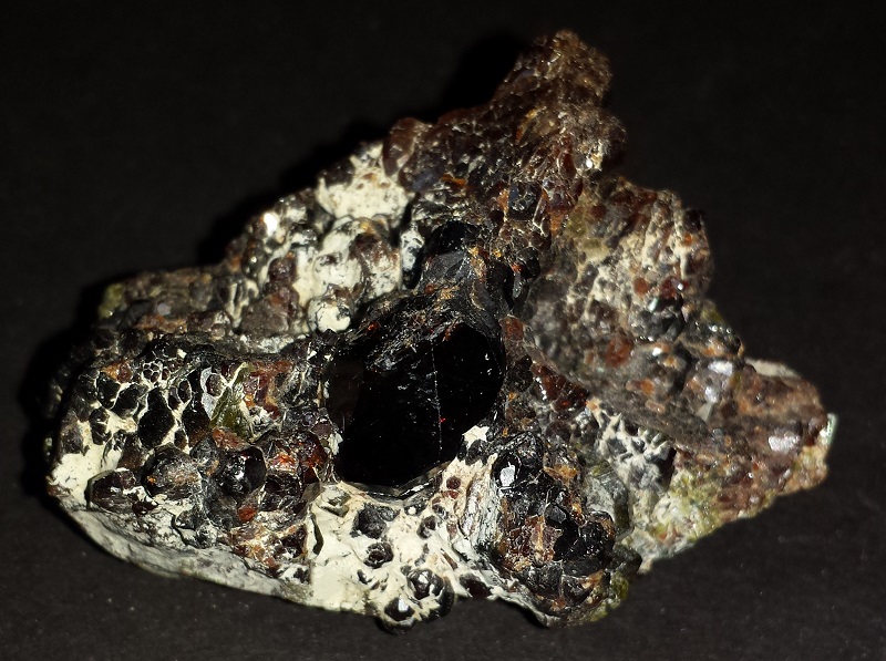 Garnet and Epidote Crystals