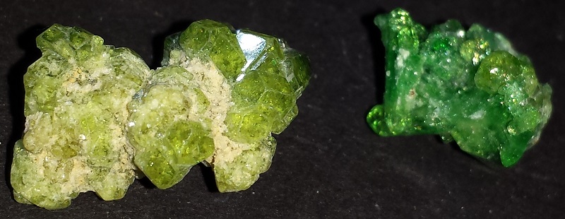 2 pieces of Vesuvianite Crystals