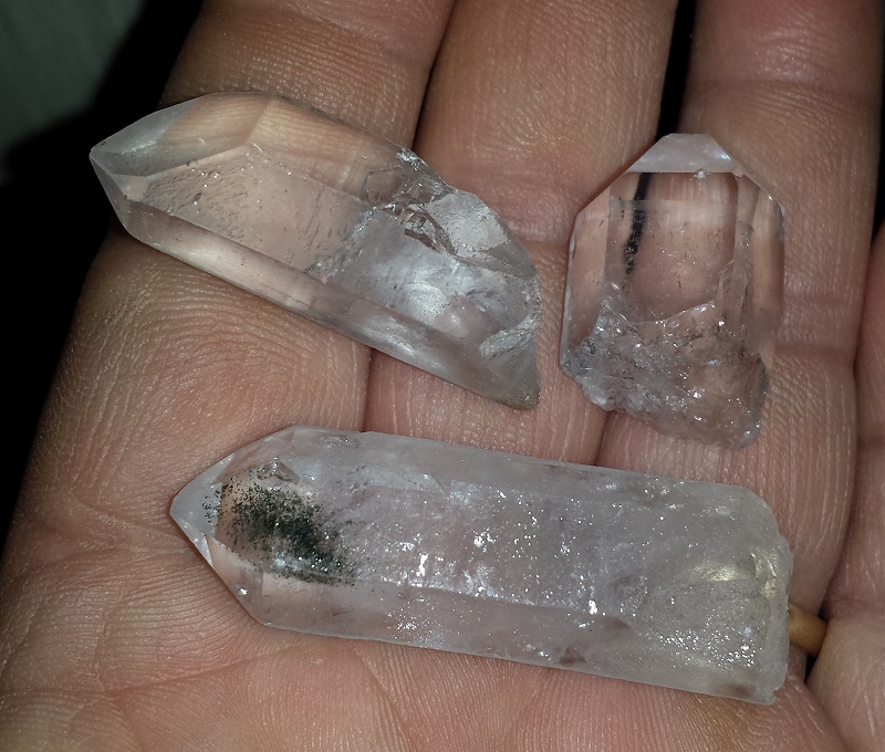 3 Quartz Crystals