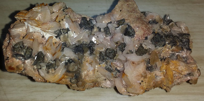 Barite with Galena