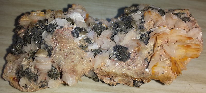 Barite with Galena