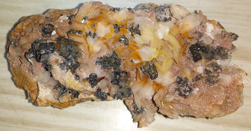 Barite with Galena