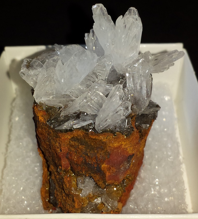 Calcite Crystals on Limonite