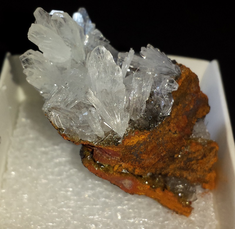 Calcite Crystals on Limonite