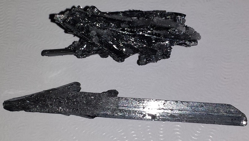 2 Stibnite Specimens