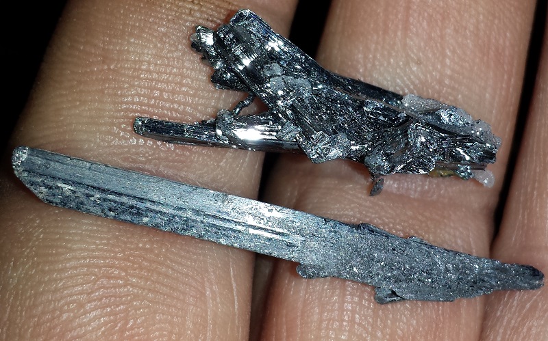 2 Stibnite Specimens