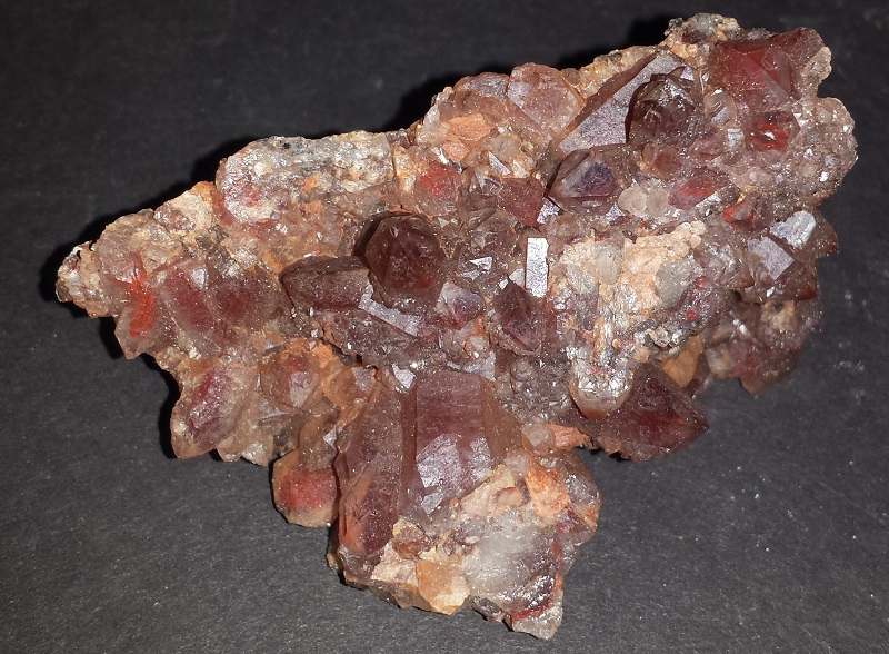 Red Quartz with Hematite