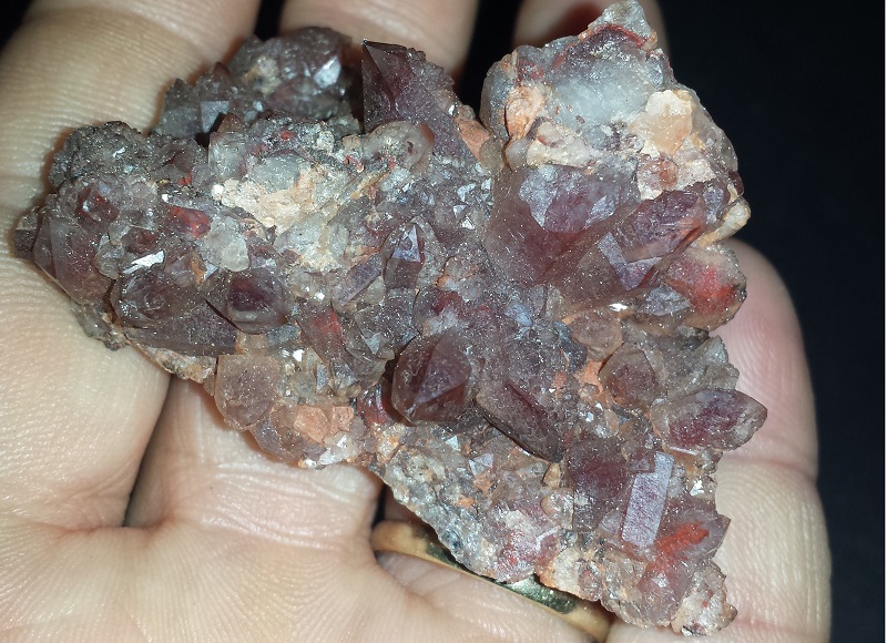 Red Quartz with Hematite