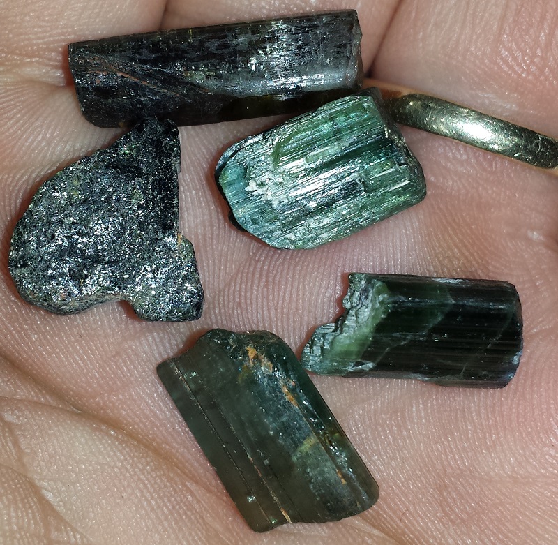 5 Tourmaline Crystals