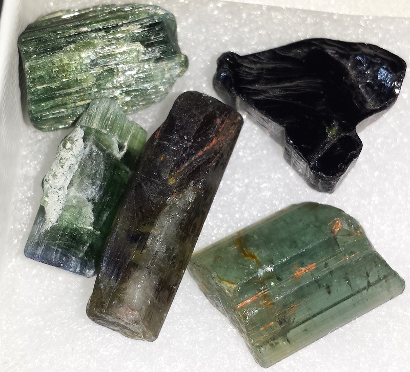 5 Tourmaline Crystals