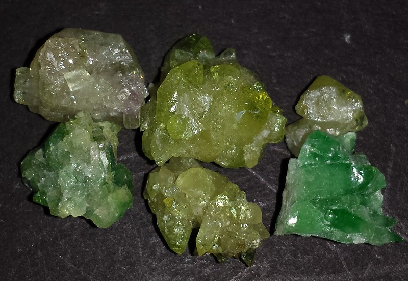 6 pieces of Vesuvianite Crystals