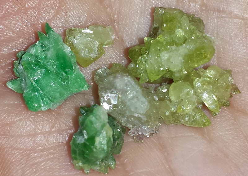 6 pieces of Vesuvianite Crystals