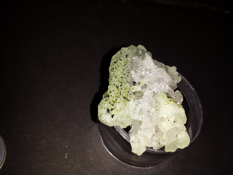 Prehnite with Tourmaline Crystals