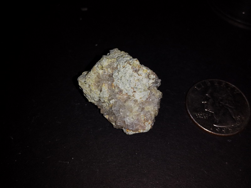 2 pieces of Chabazite Crystals in Andesite matrix