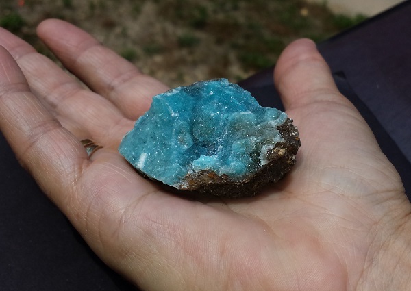 Dark blue Hemimorphite Crystals