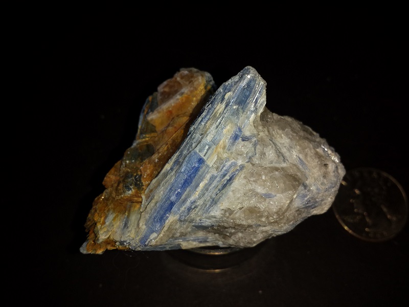 Kyanite Crystals on Quartz