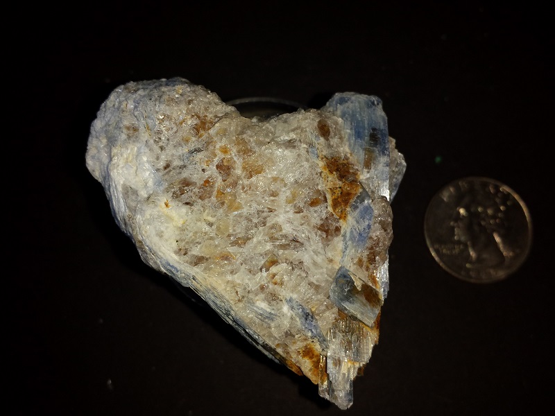 Kyanite Crystals on Quartz