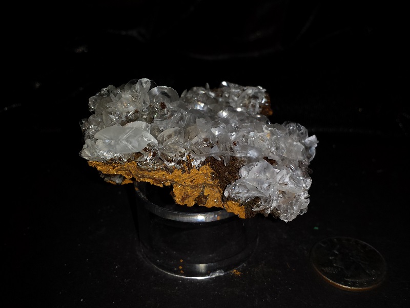 Limonite with crystal clear Calcite Crystals