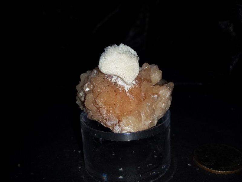 Mordenite on orange Stilbite