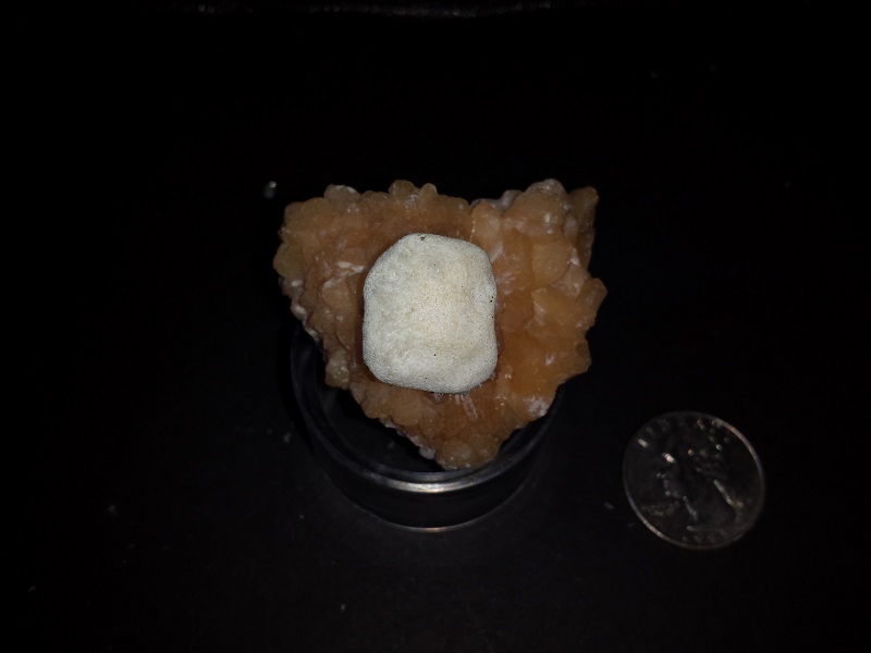 Mordenite on orange Stilbite