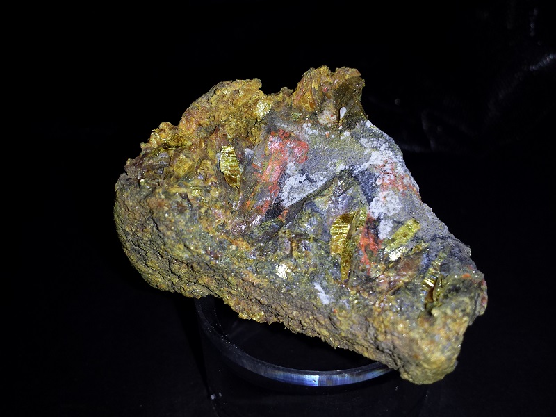 Orpiment specimen, with Realgar