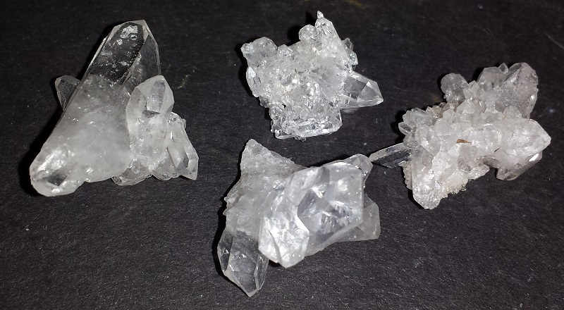 4 pieces of Quartz Crystals