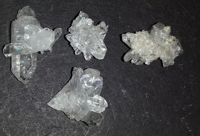 4 pieces of Quartz Crystals