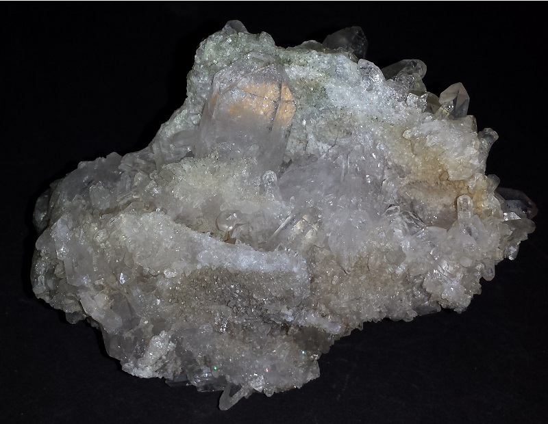 Larger cluster of Quartz Crystals