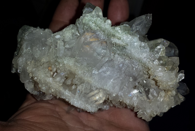 Larger cluster of Quartz Crystals