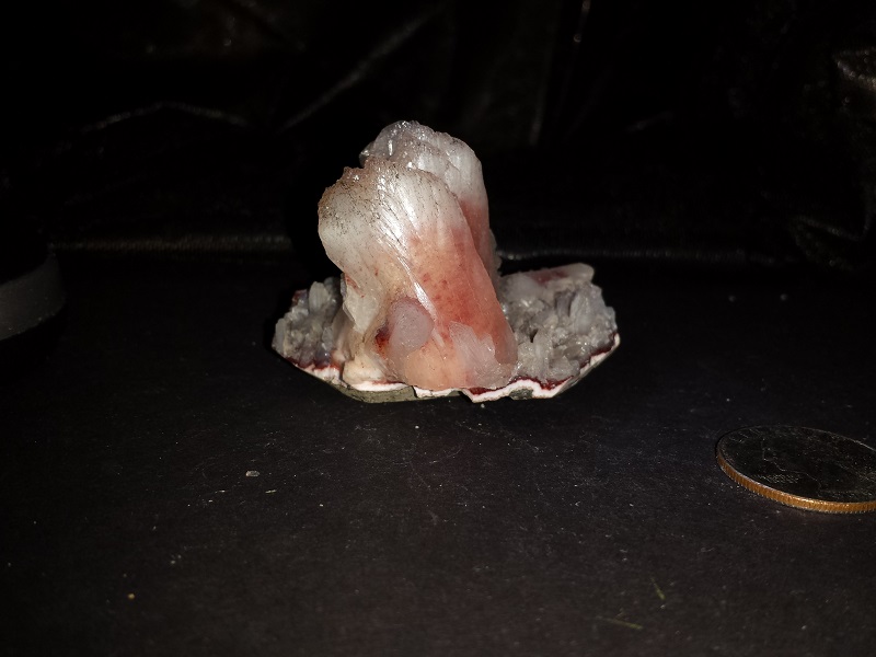 Red Stilbite specimen