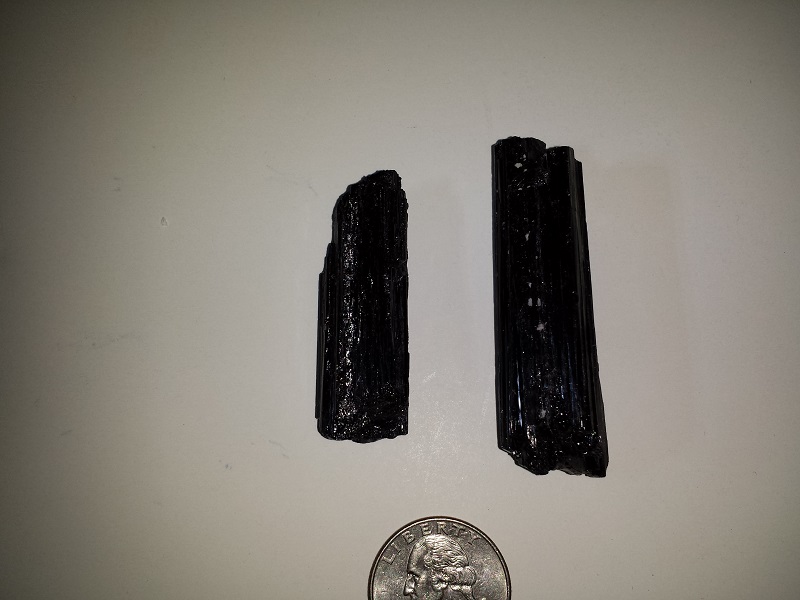 Two pieces of Black Tourmaline