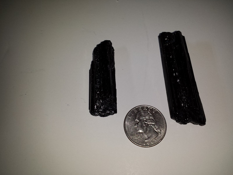 Two pieces of Black Tourmaline