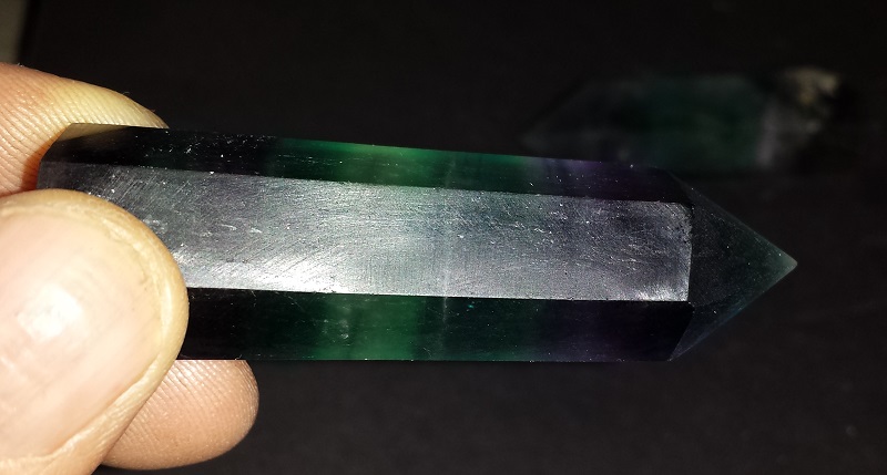 2 Rainbow Fluorite Wands