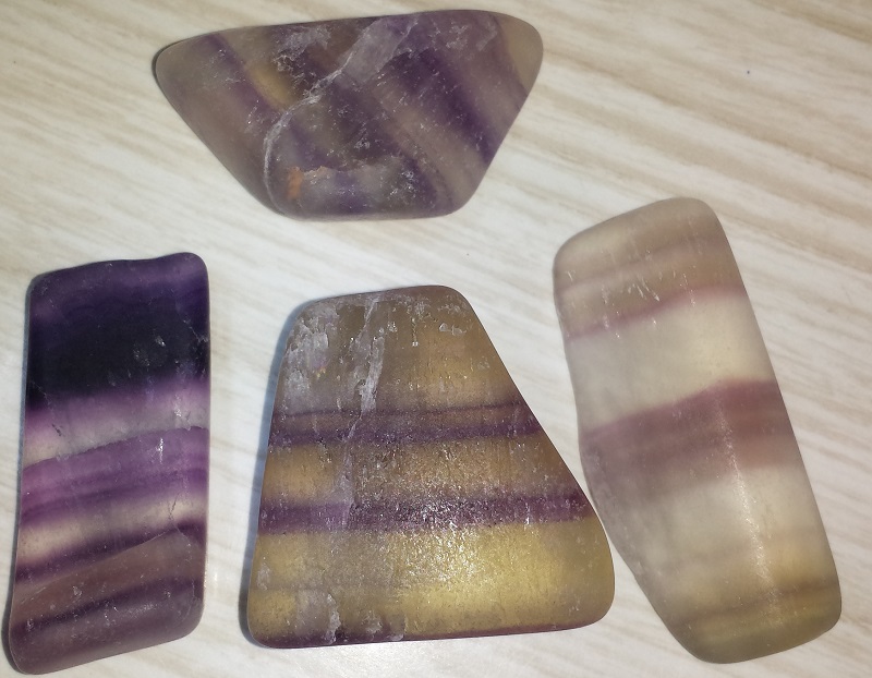 4 pieces of Fluorite