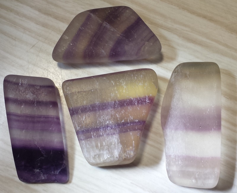 4 pieces of Fluorite