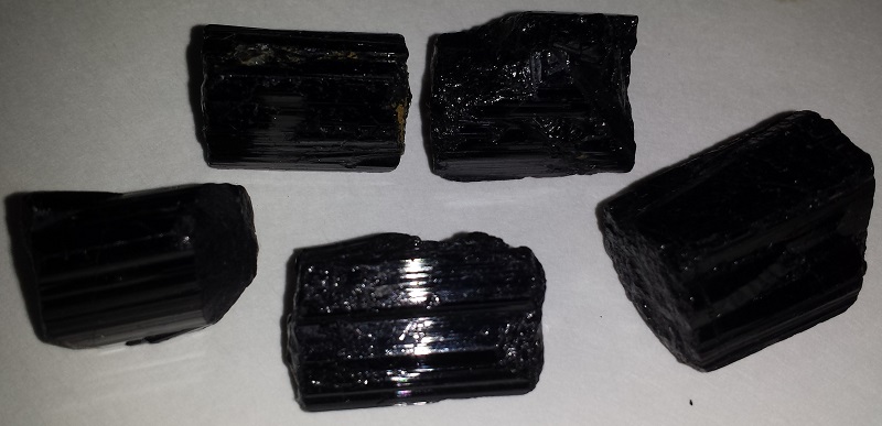 5 Pieces of Black tourmaline