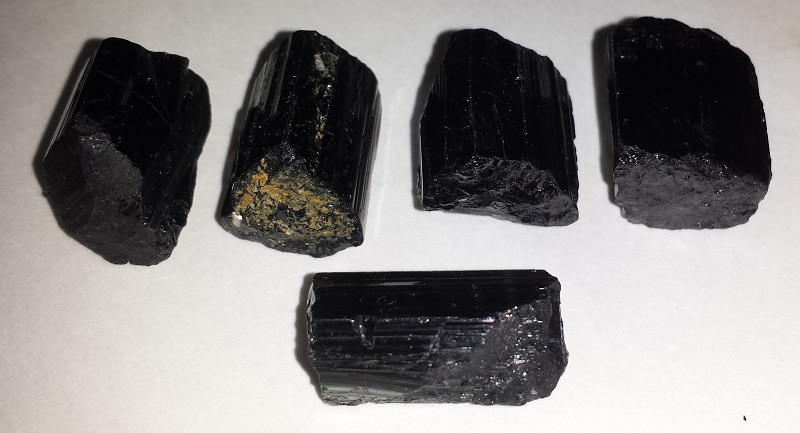 5 Pieces of Black tourmaline