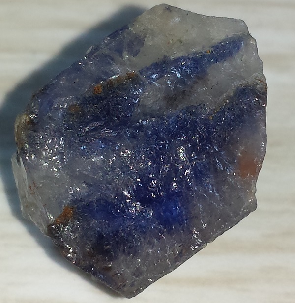 Dumortierite in Quartz