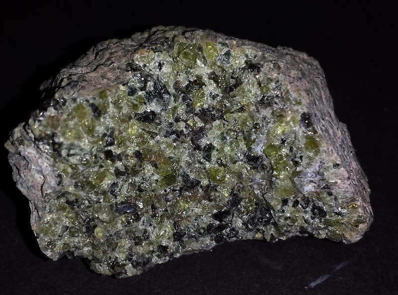 Peridot with Diopside and Augite