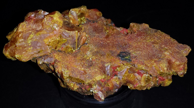 Orpiment with red Realgar