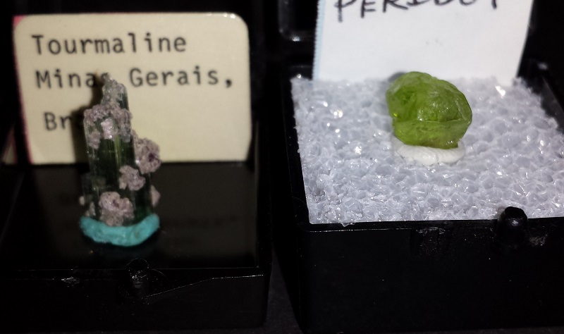 Peridot and Tourmaline