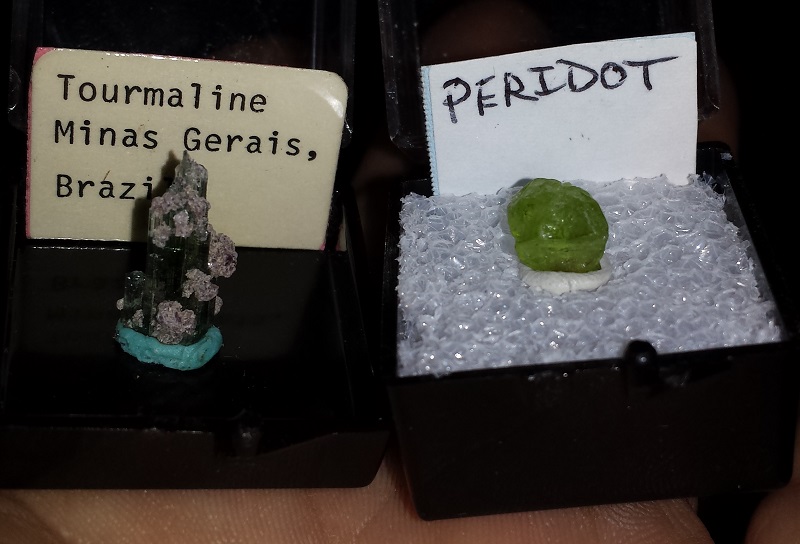 Peridot and Tourmaline