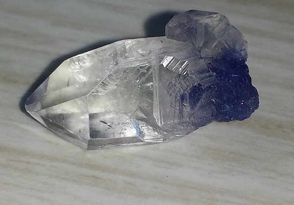 Blue Dumortierite Quartz Crystal