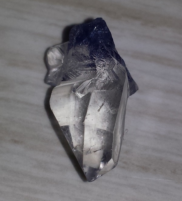 Blue Dumortierite Quartz Crystal