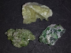 3 specimens of Vesuvianite