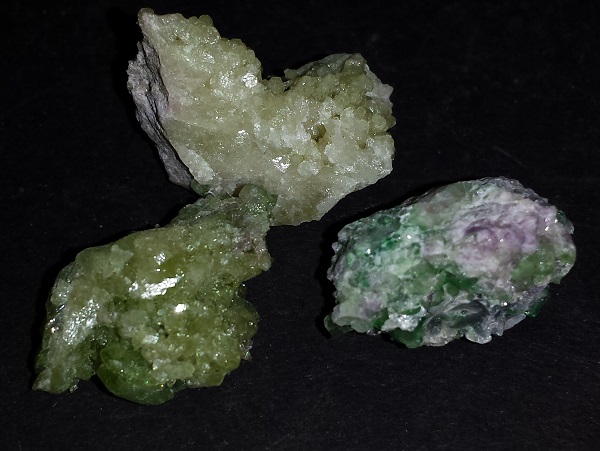 3 pieces of Vesuvianite