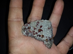 Garnet on Quartz