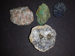 Calcite, Chalcopyrite, Unikite and Chrysocolla