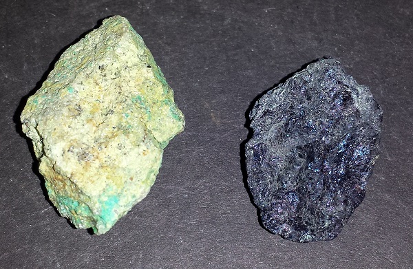 Calcite, Chalcopyrite, Unikite and Chrysocolla