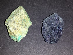 Calcite, Chalcopyrite, Unikite and Chrysocolla